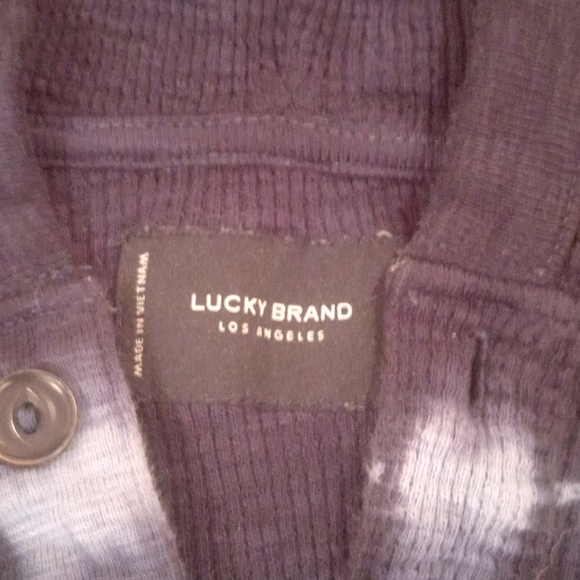 Blue n white stripes Lucky Brand hoodie size Medium never worn in perfect cond. - Picture 4 of 8